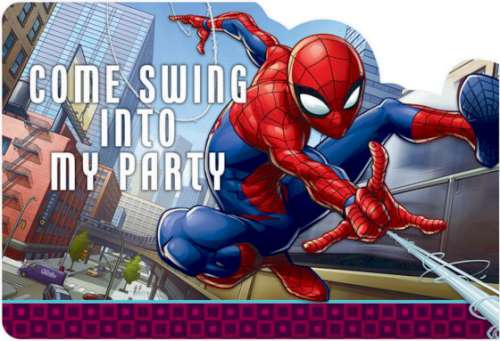 Spiderman Invitations